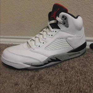 Air Jordan 5 Retro White Cement